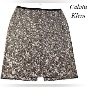Calvin Klein Snake Print A-line Skirt Medium M